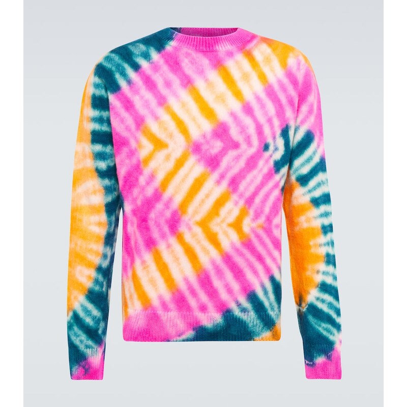 The Elder Statesman Zig dyed cashmere sweater