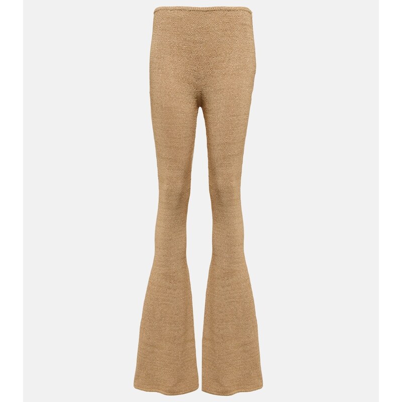Magda Butrym Crochet high-rise flared leggings