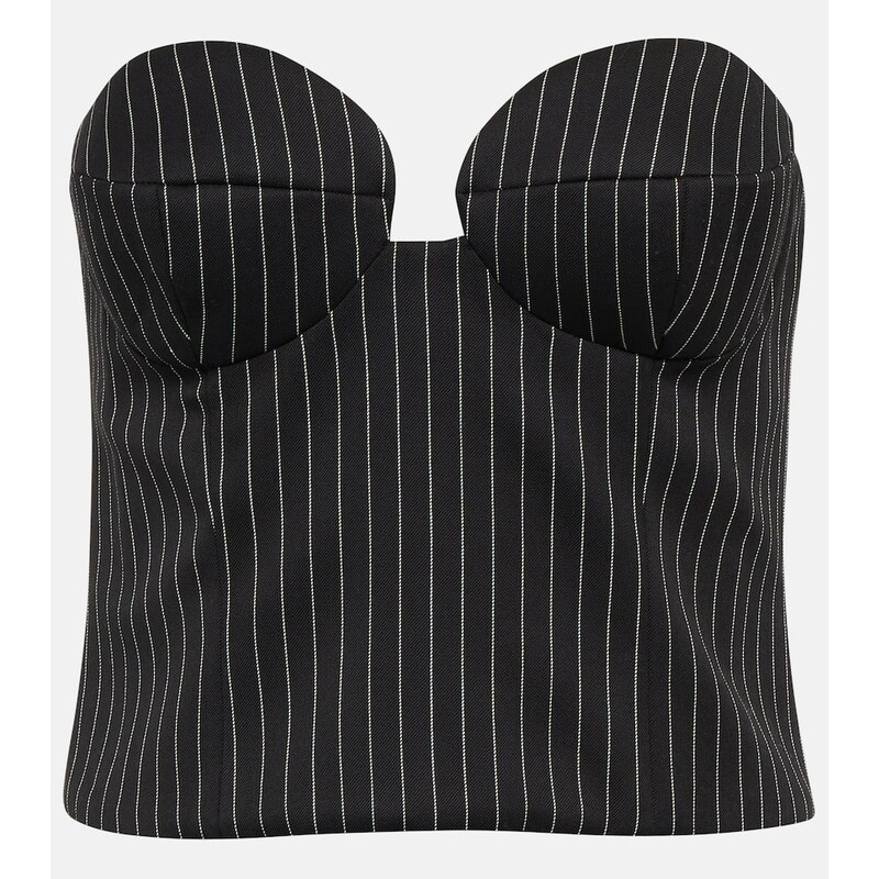 Magda Butrym Pinstripe wool bustier