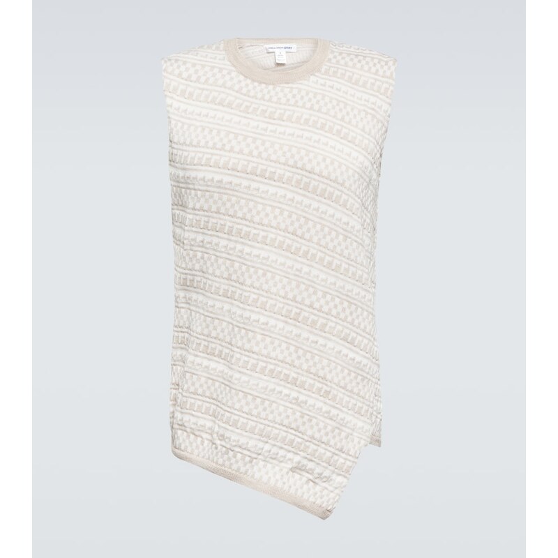 Comme des Garçons Shirt Intarsia-knit wool sweater vest