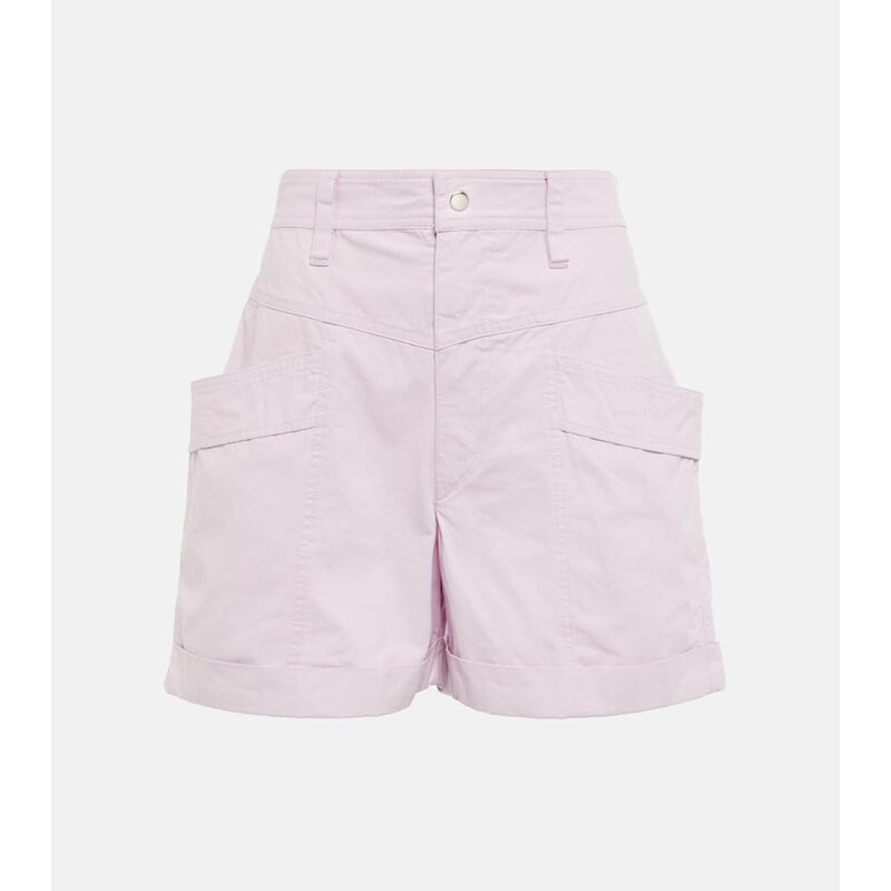 Marant Etoile Rachel high-rise cotton shorts