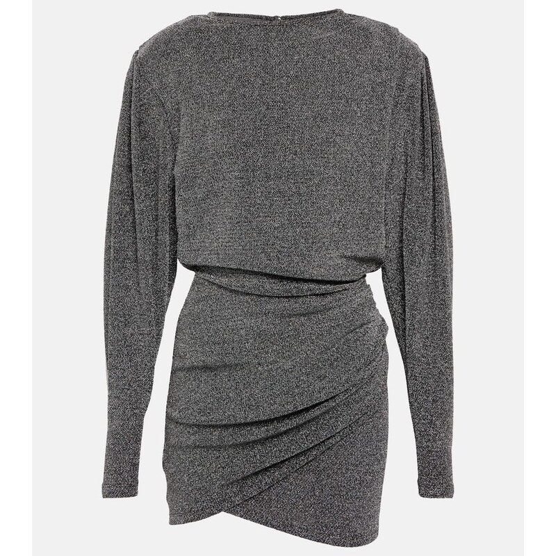 Marant Etoile Benedicte metallic knit minidress