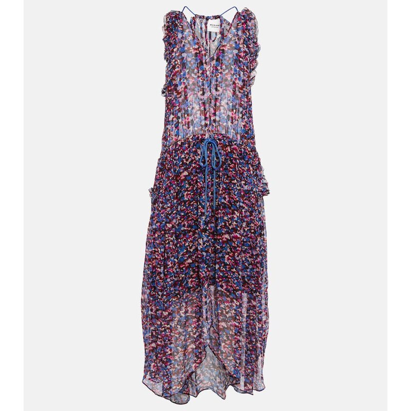 Marant Etoile Fadelo printed chiffon maxi dress