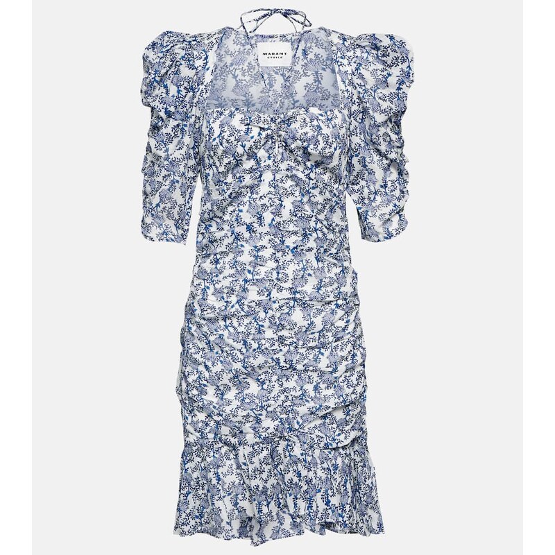 Marant Etoile Galdino floral cotton minidress