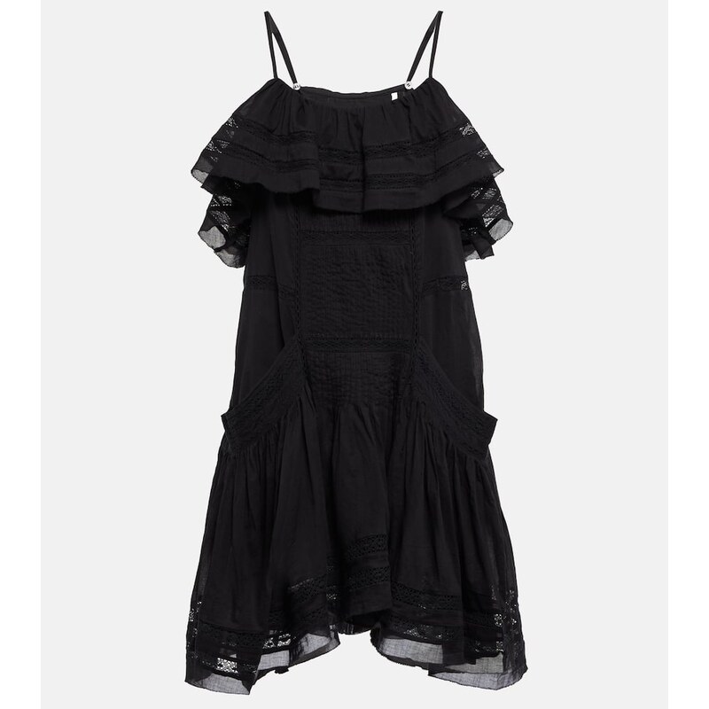 Marant Etoile Moly tiered cotton minidress