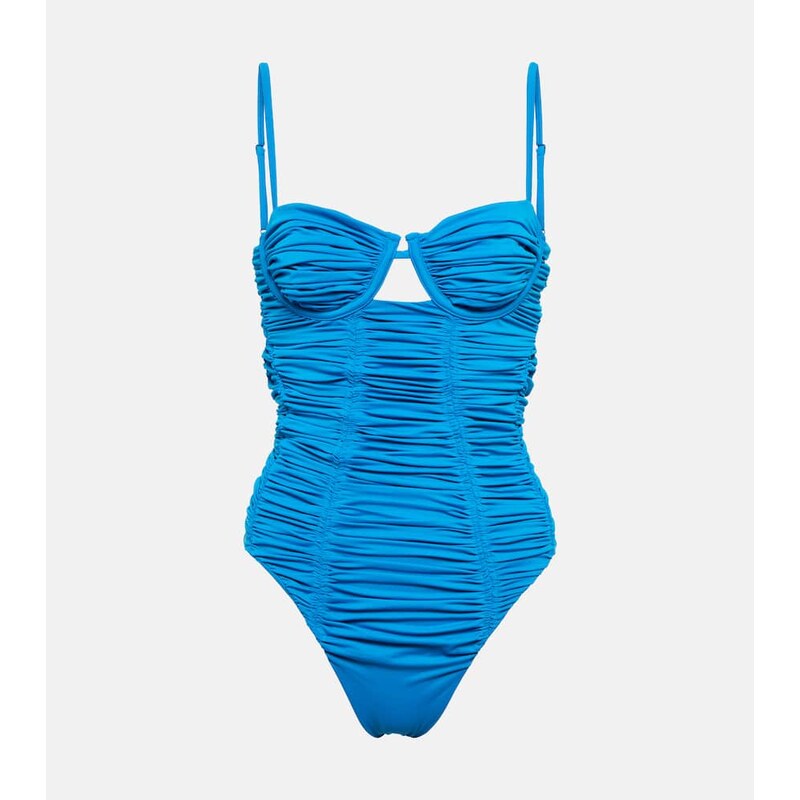 Self-Portrait Ruched swimsuit