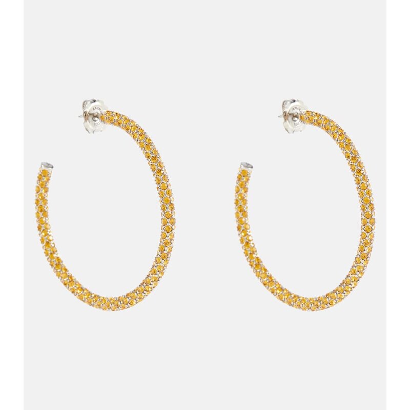 Amina Muaddi Cameron crystal-embellished earrings