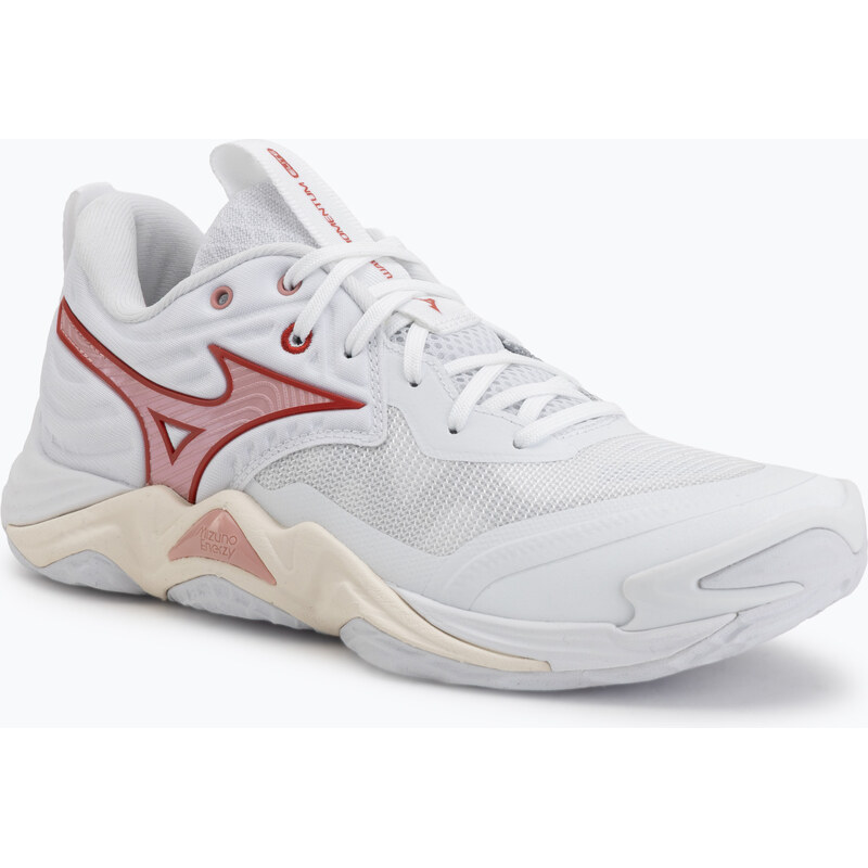 Dámské volejbalové boty Mizuno Wave Momentum Elite white/rose