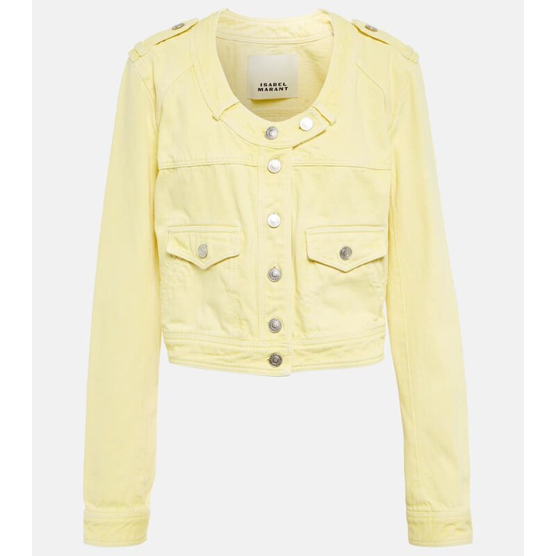 Isabel Marant Valene cropped denim jacket
