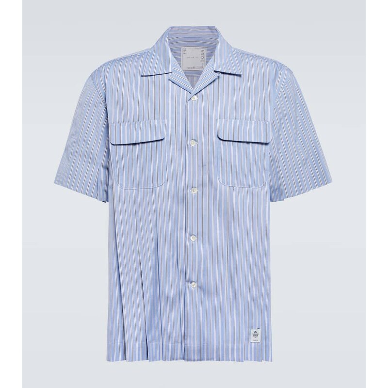 Sacai Striped cotton shirt