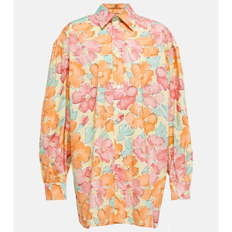 Plan C Floral cotton shirt
