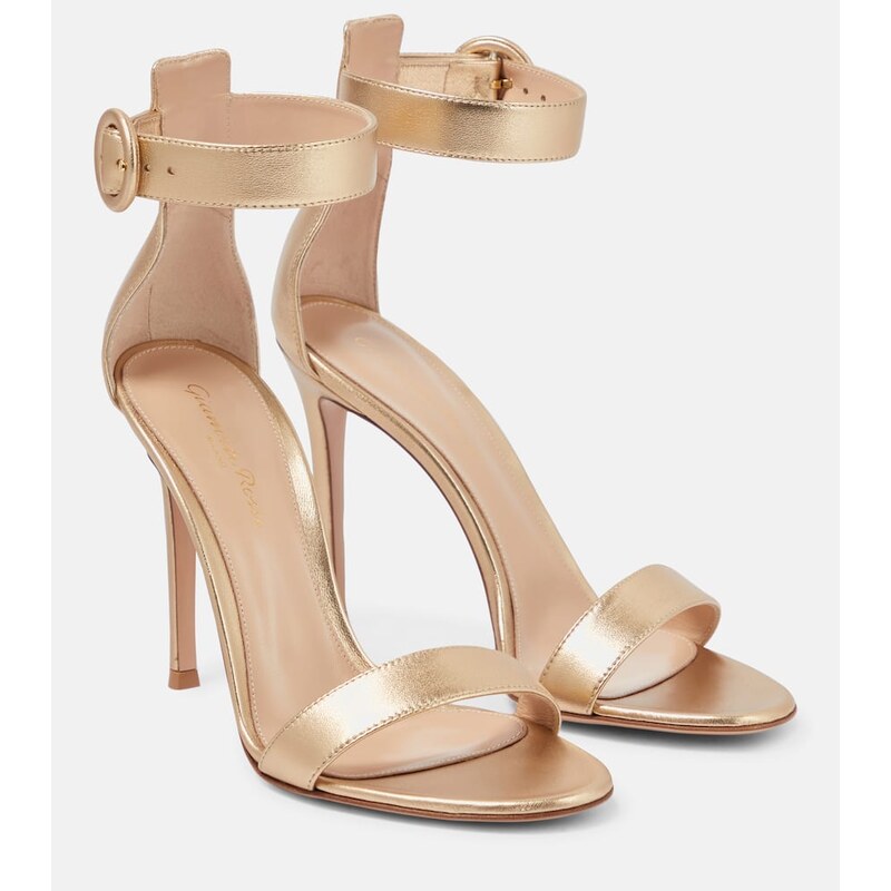 Gianvito Rossi Portofino 105 leather sandals