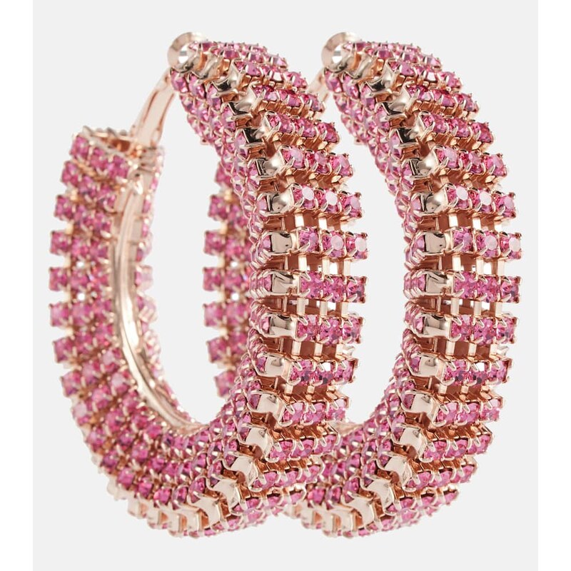 Magda Butrym Crystal-embellished hoop earrings
