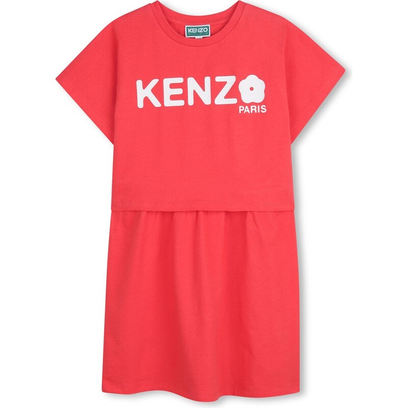 Kenzo Kids Dětské bavlněné šaty Kenzo Kids