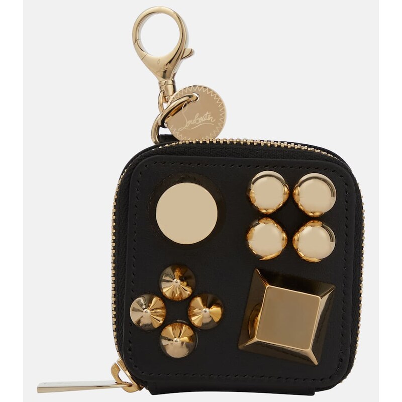 Christian Louboutin Embellished leather waste bag holder