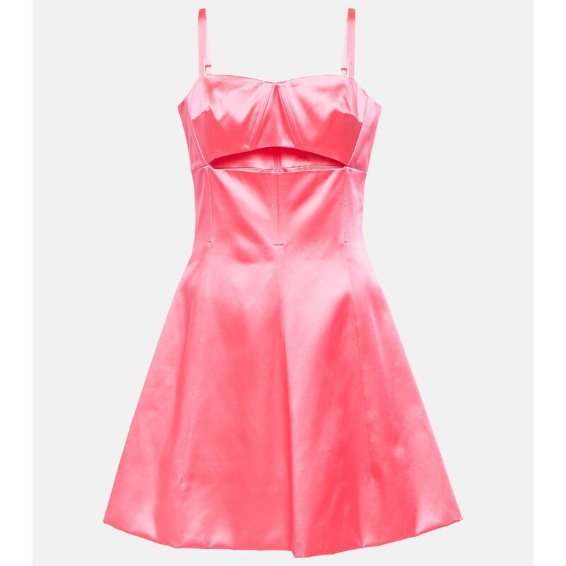 Patou A-line cotton-blend minidress