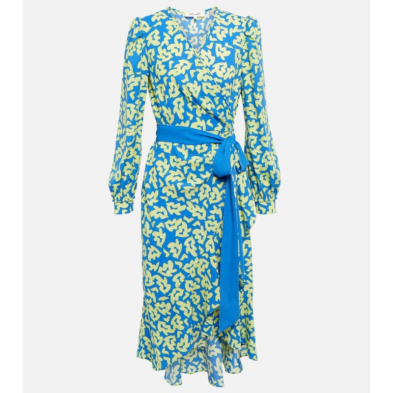 Diane von Furstenberg Printed tie-waist midi dress