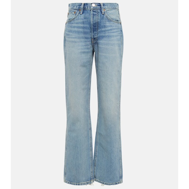 Re/Done Mid-rise straight-leg jeans