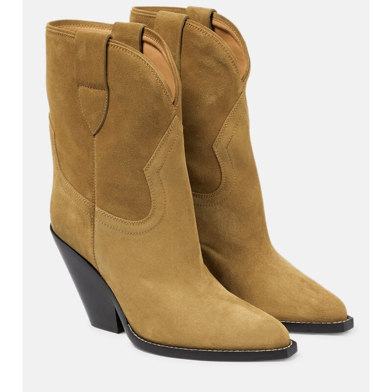 Isabel Marant Leyane suede mid-calf cowboy boots