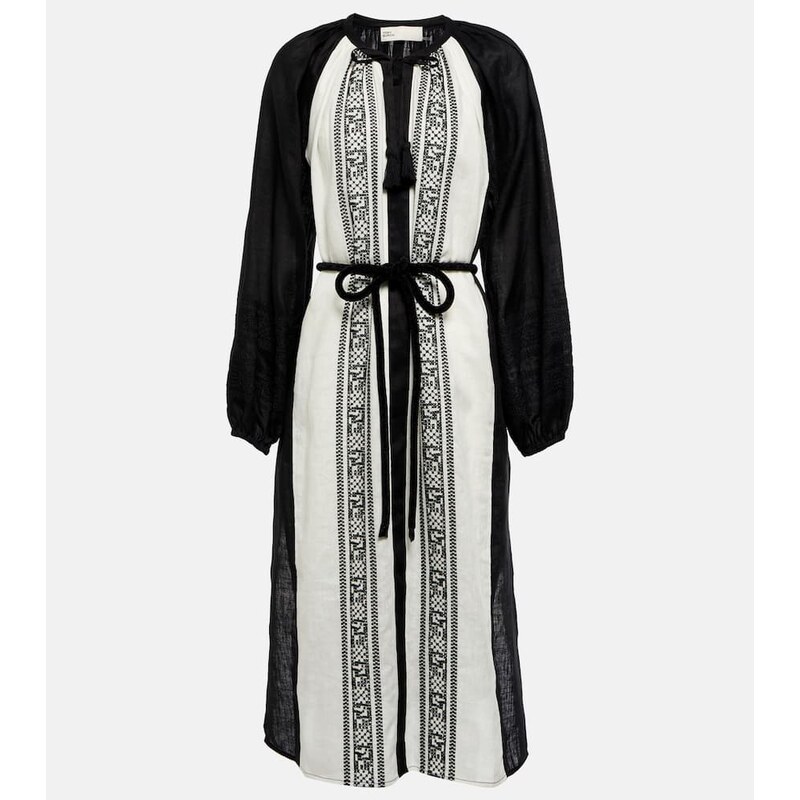 Tory Burch Embroidered linen kaftan