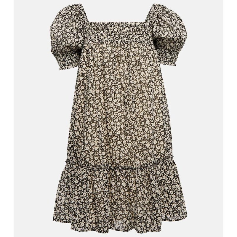 Tory Burch Floral smocked minidress