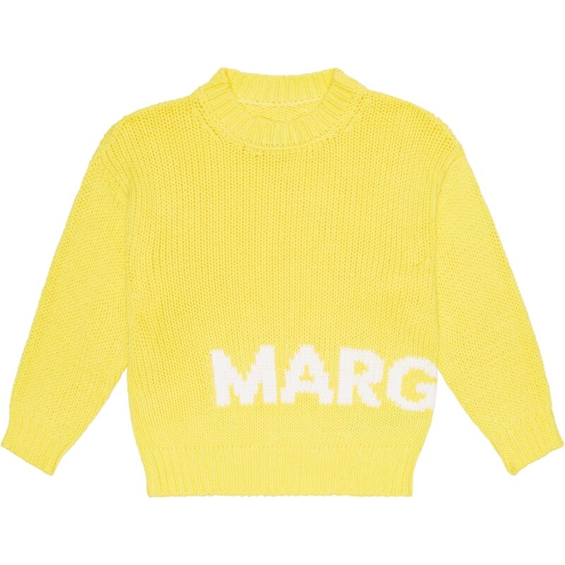 MM6 Maison Margiela Kids Logo cotton-blend sweater