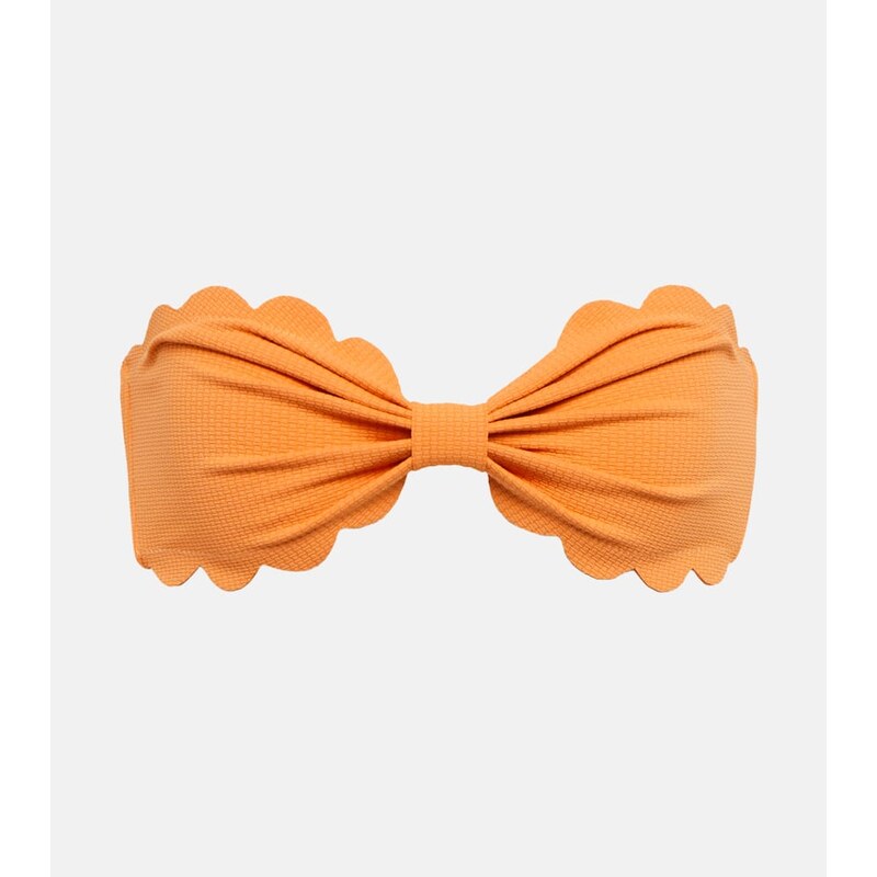 Marysia Strapless bow-tie bikini top