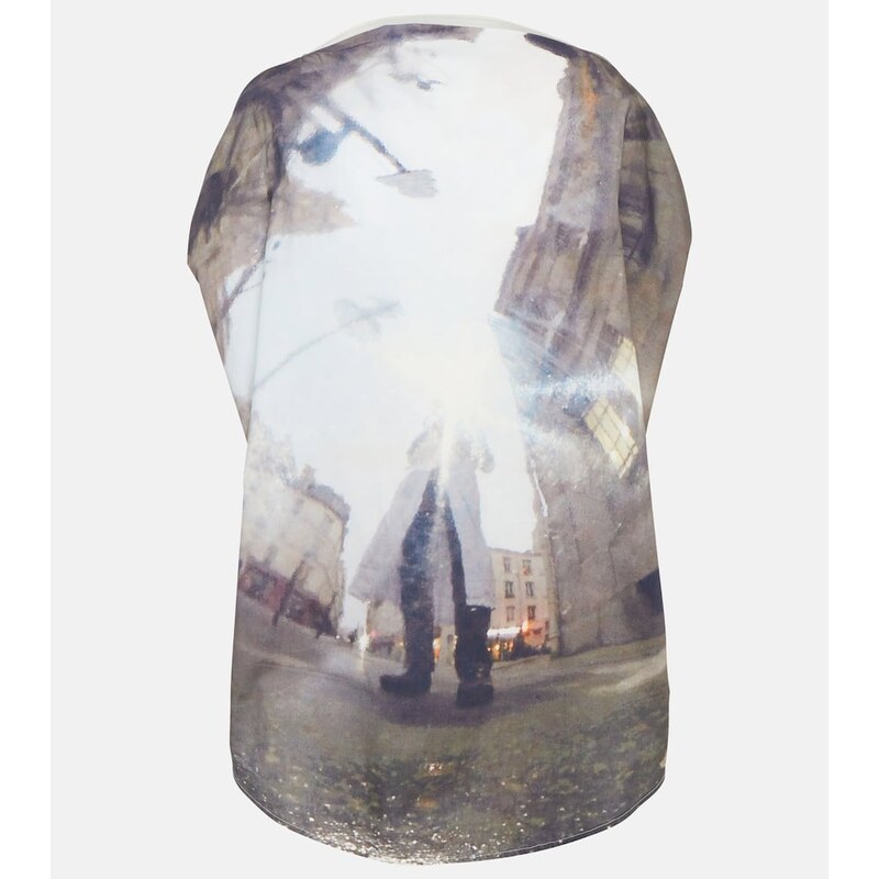 MM6 Maison Margiela Printed cotton top