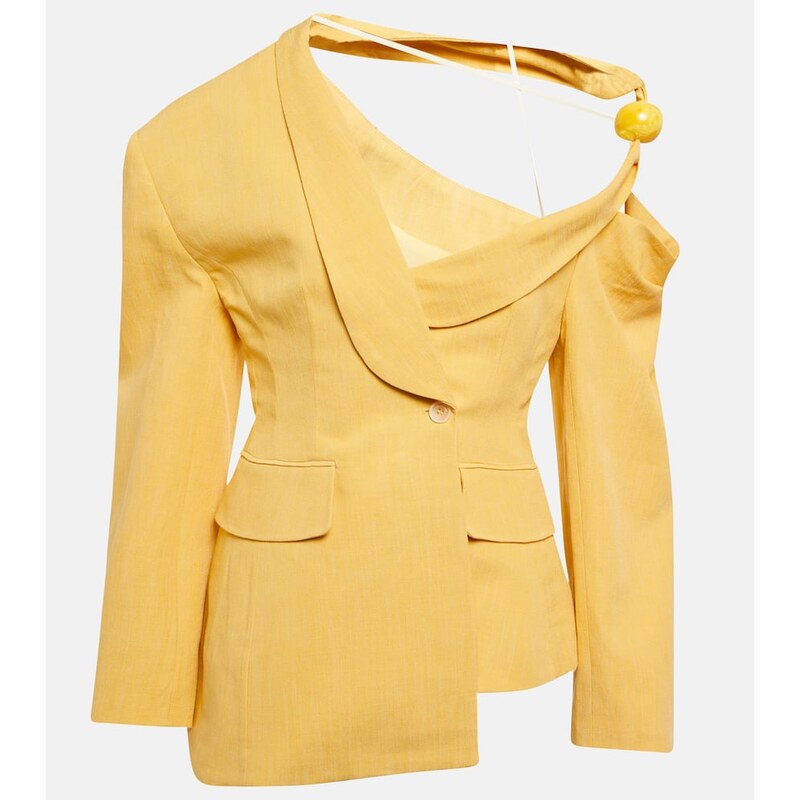Jacquemus La Veste Baska linen-blend blazer