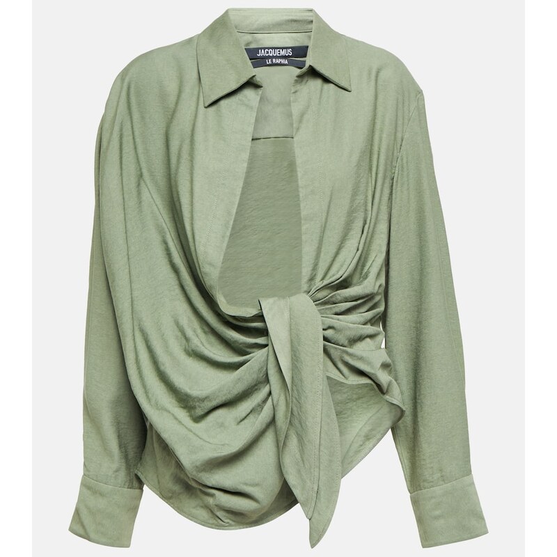 Jacquemus Le Bahia tie-front shirt