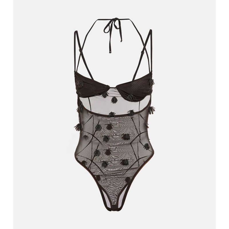 Jacquemus AppliquÃ mesh bodysuit