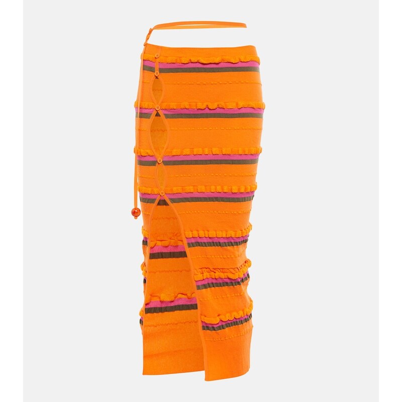 Jacquemus La Jupe Maille Concha midi skirt