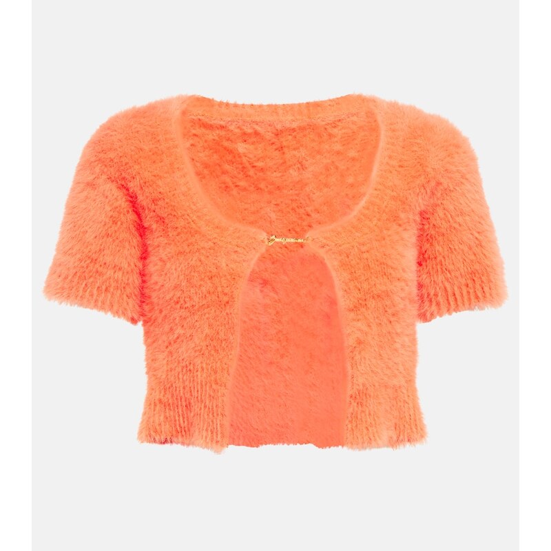 Jacquemus La Maille Neve logo cropped cardigan