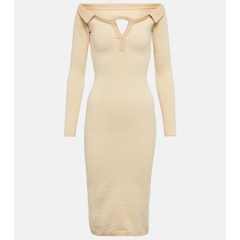 Jacquemus La Robe Pampero cotton-blend midi dress