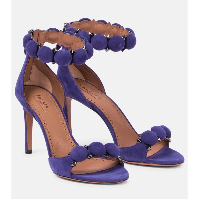 Alaïa La Bombe 90 suede sandals