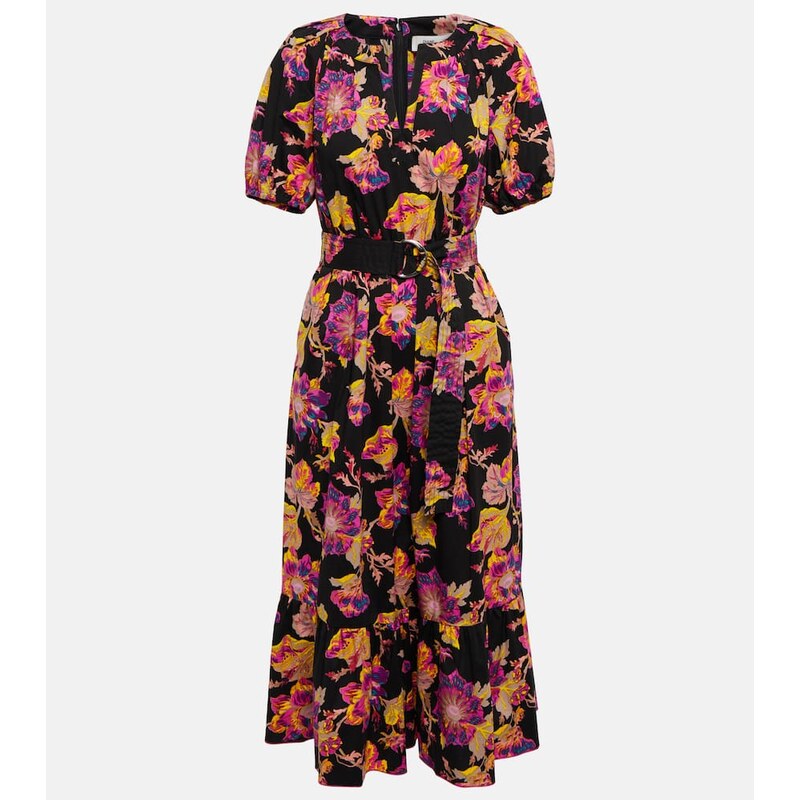 Diane von Furstenberg Lindy floral cotton midi dress