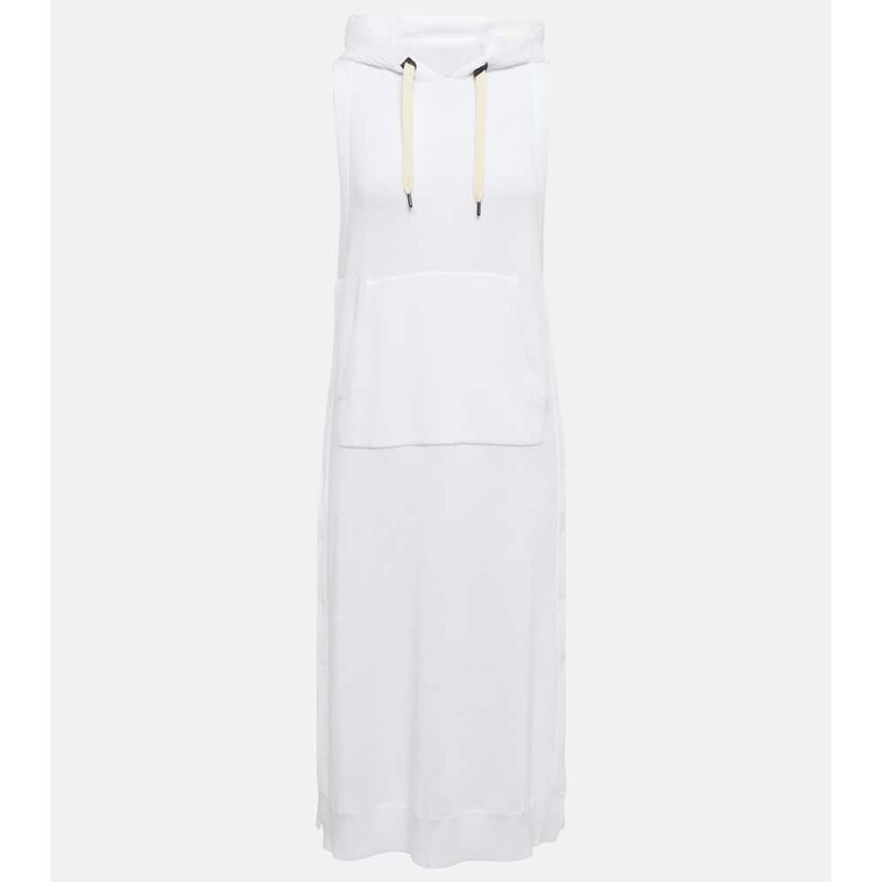 Brunello Cucinelli Hooded midi dress