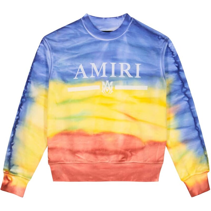 Amiri Kids Tie-dye cotton-blend sweatshirt