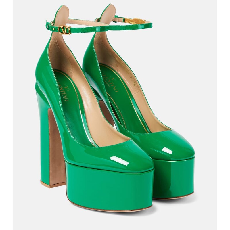 Valentino Garavani Tan-Go 155 leather platform pumps