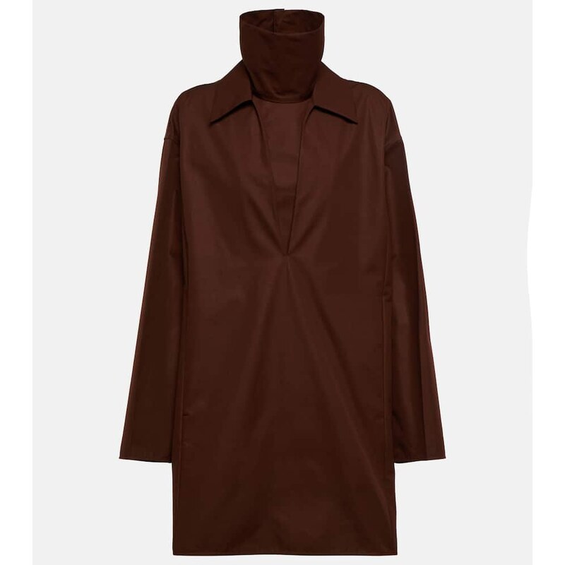 Jil Sander Layered cotton minidress