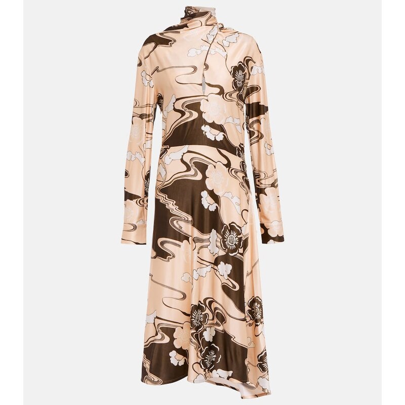 Jil Sander Printed midi dress