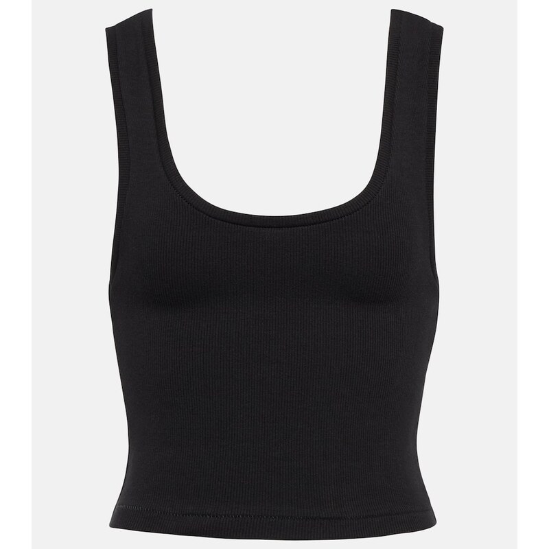 Wardrobe.NYC Ribbed-knit cotton-blend tank top