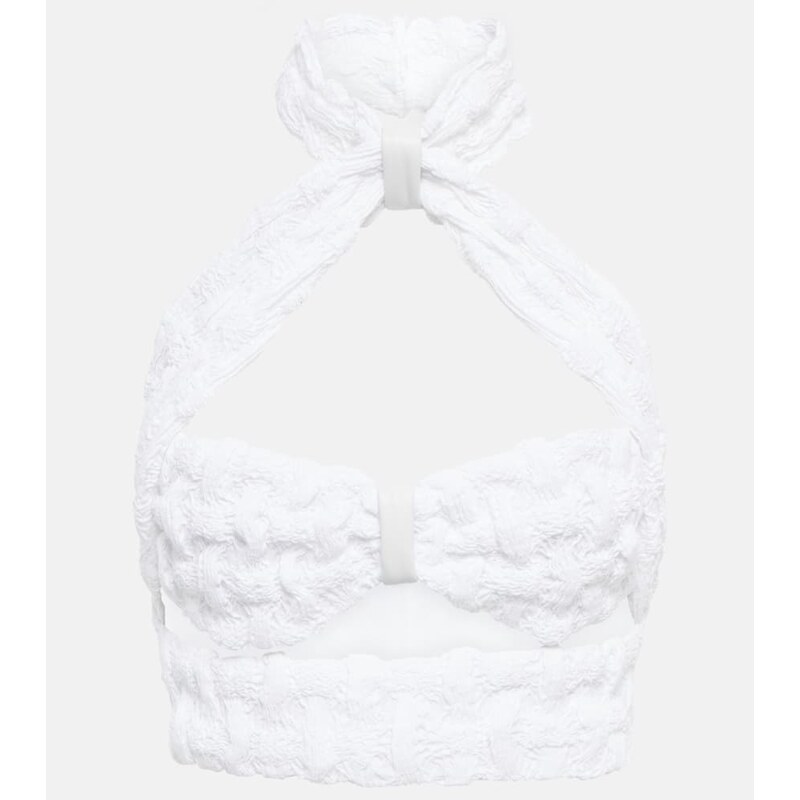 The Mannei Jerez halterneck cotton-blend top