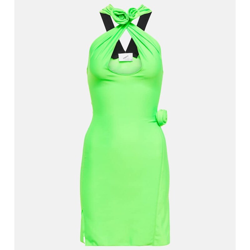 Coperni Halterneck jersey minidress