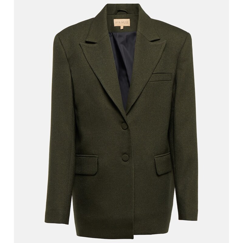 Oversized blejzer Aya Muse Ori v barvě Pine