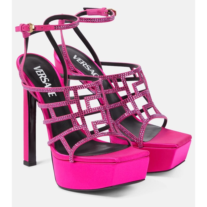 Dámské sandály Versace v barvě Glossy Pink-Oro