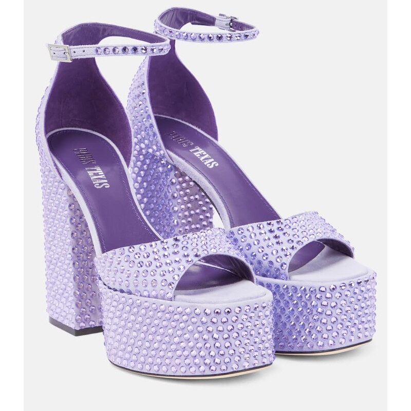 Paris Texas Holly Tatiana embellished leather platform sandals