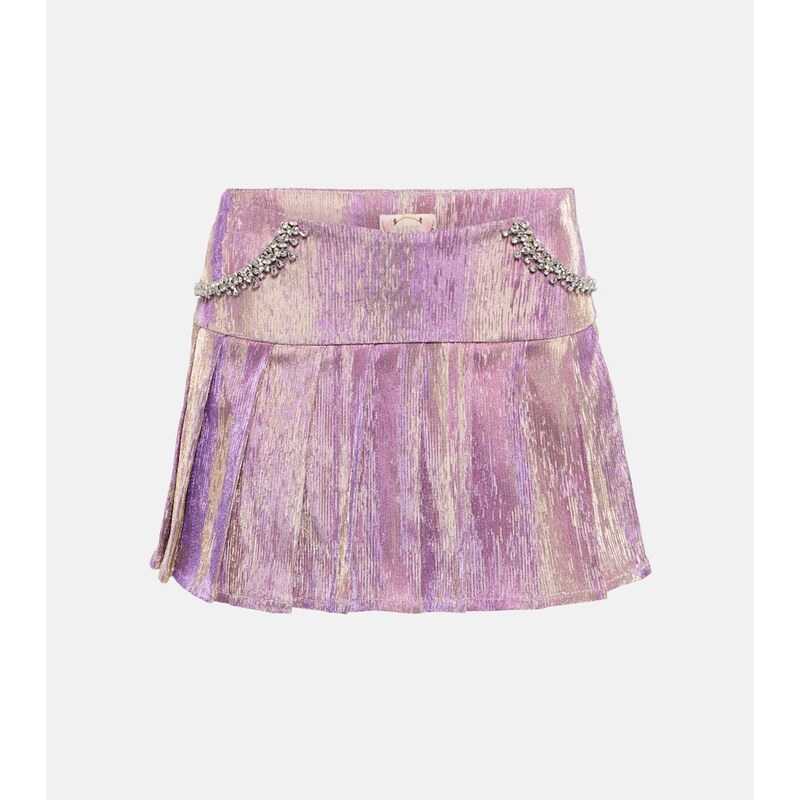 Miss Sohee Embellished pleated miniskirt