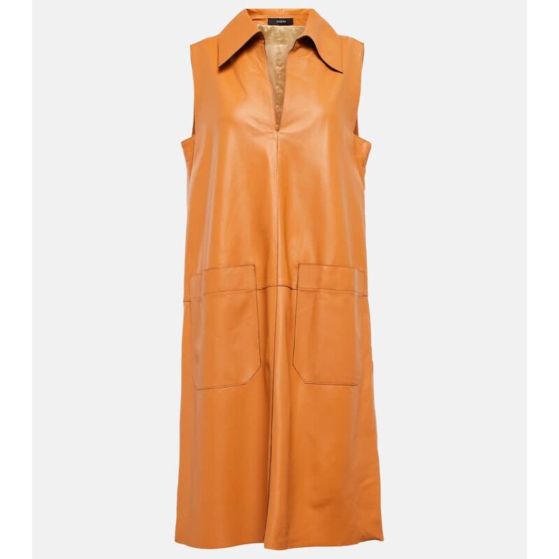Joseph Berwick leather midi dress