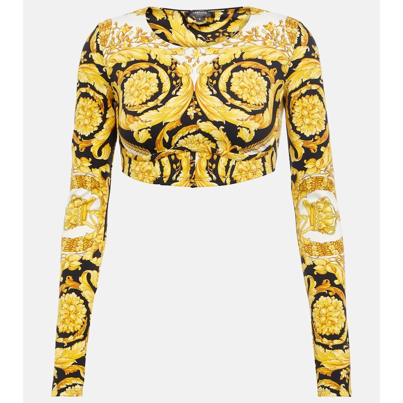 Versace Barocco crop top